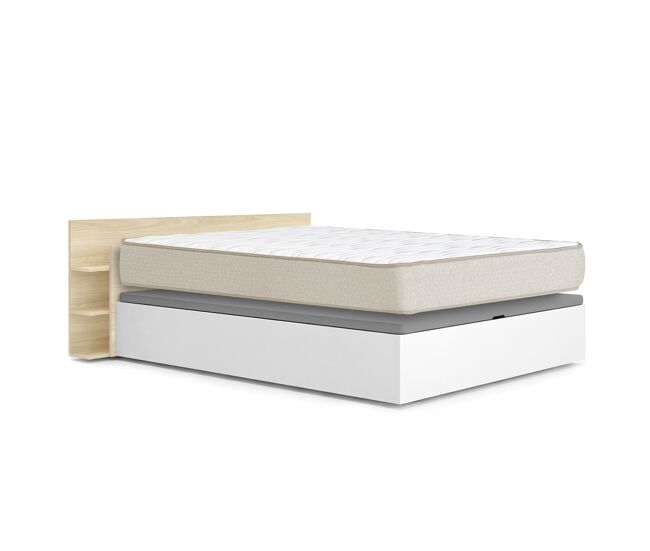 Pack ahorro matrimonio canapé, cabecero tori y colchón viscoelástico nova plus 150 x 190 cm