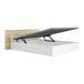 Pack Canapé Cabecero Tori, Colchón viscoelástico Nova Plus Pack Canapé Cabecero Tori, Colchón viscoelástico Nova Plus Blanco