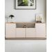 Aparador Melanie 4 puertas Mueble de Salón Estilo Nórdico - Homekit 180 Aparador Melanie 4 puertas Mueble de Salón Estilo Nórdico - Homekit 180 Beige