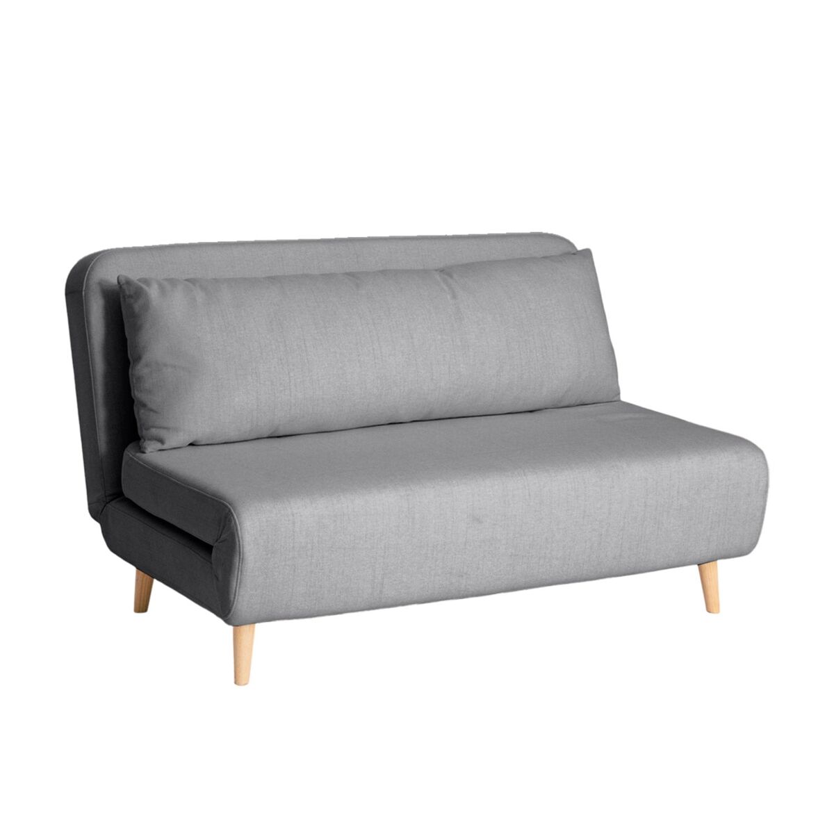 Sofá cama de 2 plazas leann gris para hogar moderno mueble de almacenaje - homekit