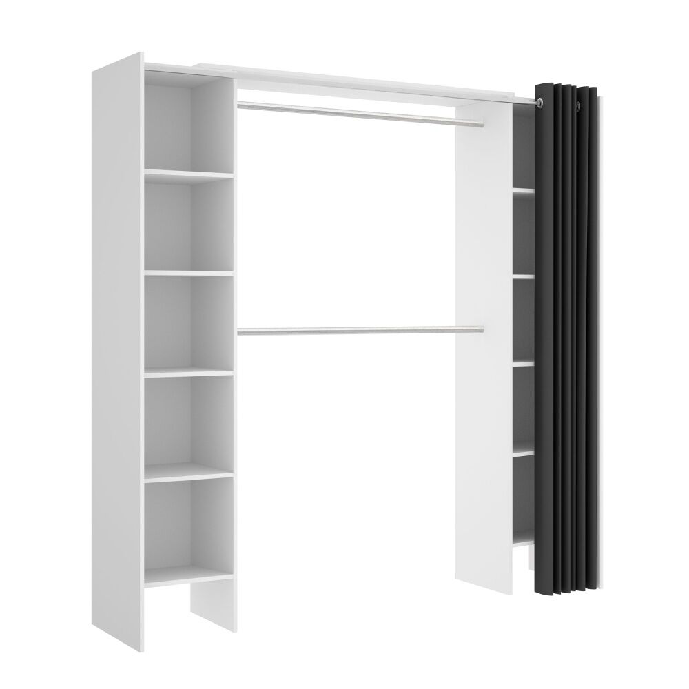 VESTIDOR ABIERTO CON CORTINAS BASTET 10 180