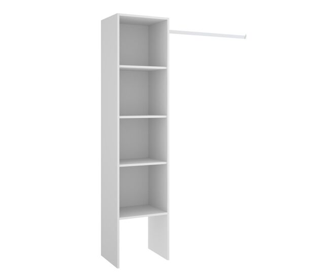 Vestidor pontes, blanco , 138 x 40 x 185 cm, vestidor