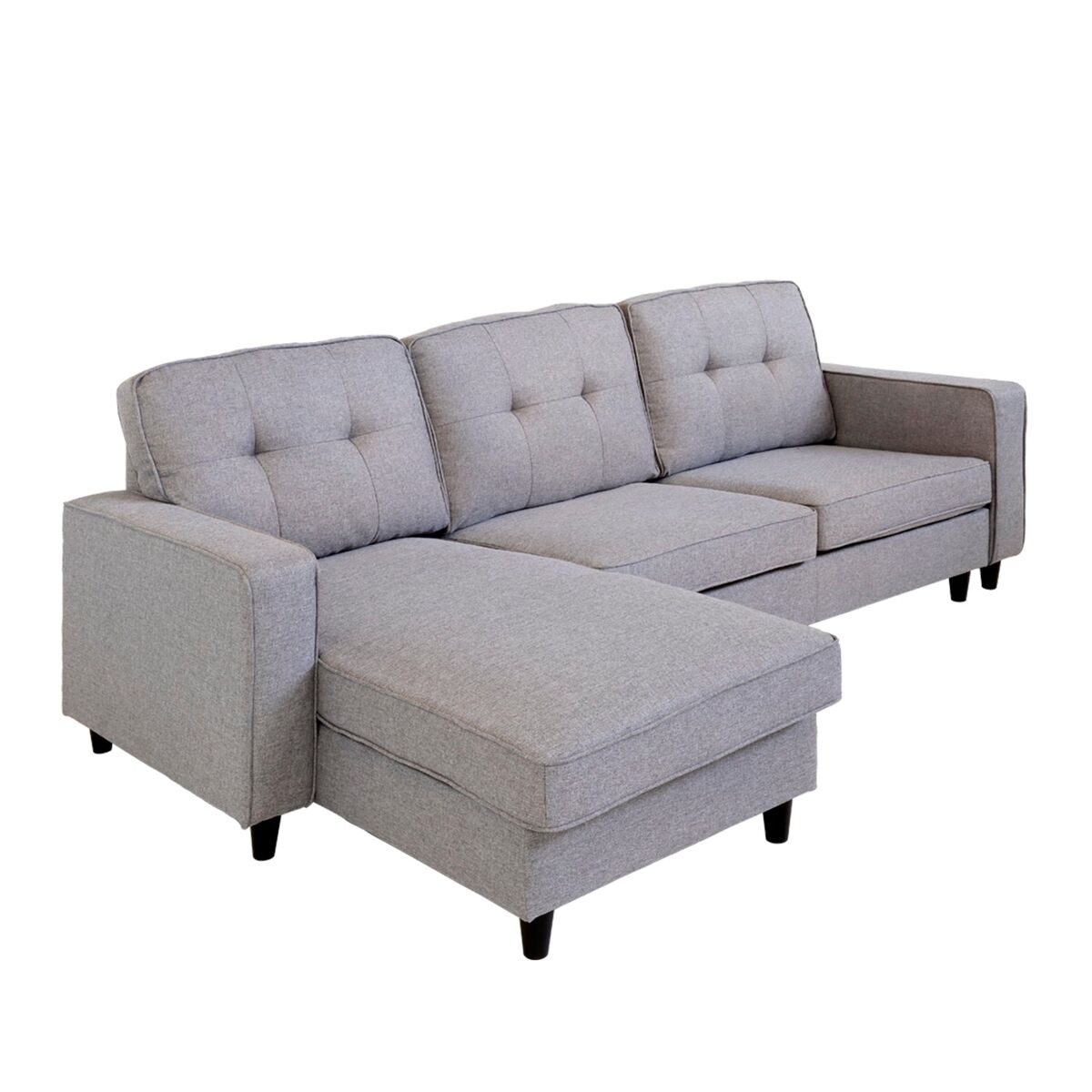 Sofá chaise longue reversible tapizado KARLA - Homekit