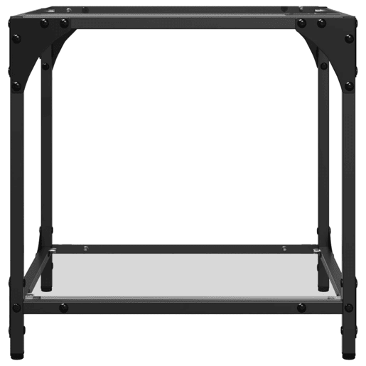 Mesa de Centro, Mesa baixa c topo em vidro transparente 40x40x40 cm aço Mesa de Centro, Mesa baixa c topo em vidro transparente 40x40x40 cm aço