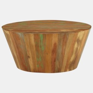 Mesa de Centro, Mesa baixa, Ø65x31 cm madeira recuperada maciça