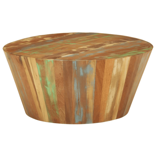 Mesa de Centro, Mesa baixa, Ø65x31 cm madeira recuperada maciça