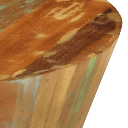Mesa de Centro, Mesa baixa, Ø65x31 cm madeira recuperada maciça