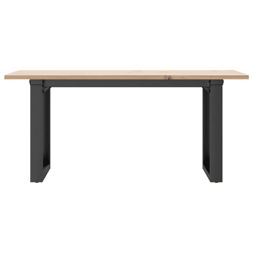 Mesa de Centro, Mesa baixa, estrutura em O 90x40x45 cm pinho e aço