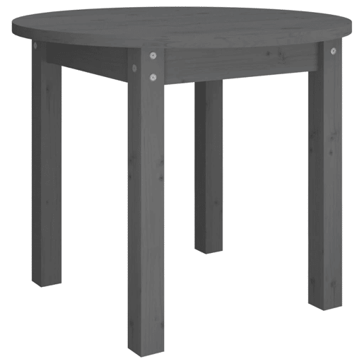 Mesa de Centro, Mesa baixa, Ø 55x45 cm madeira de pinho maciça cinzento