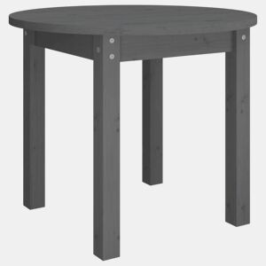 Mesa de Centro, Mesa baixa, Ø 55x45 cm madeira de pinho maciça cinzento