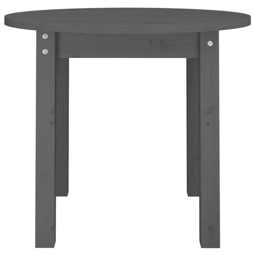 Mesa de Centro, Mesa baixa, Ø 55x45 cm madeira de pinho maciça cinzento