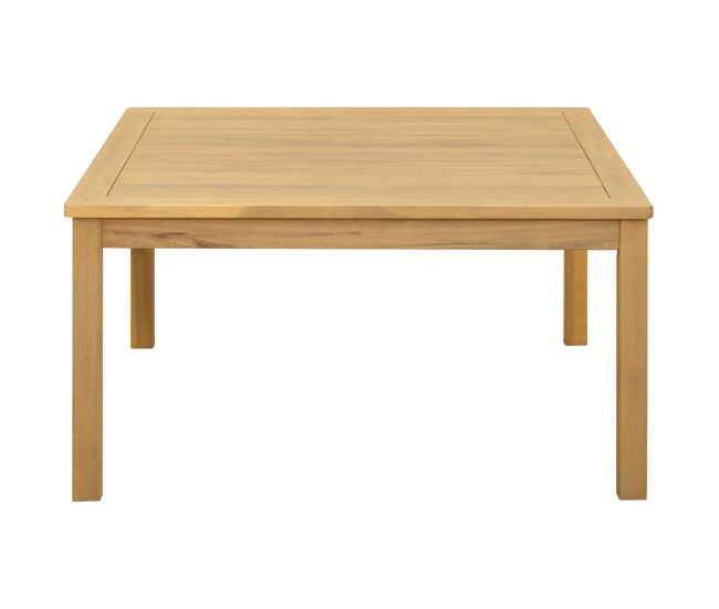Mesa de Café - Mesa de Centro - Mesa baja Acacia clara 85 x 85 x 45 cm