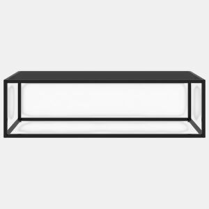 Mesa de Centro, Mesa baixa, 120x50x35 cm vidro preto