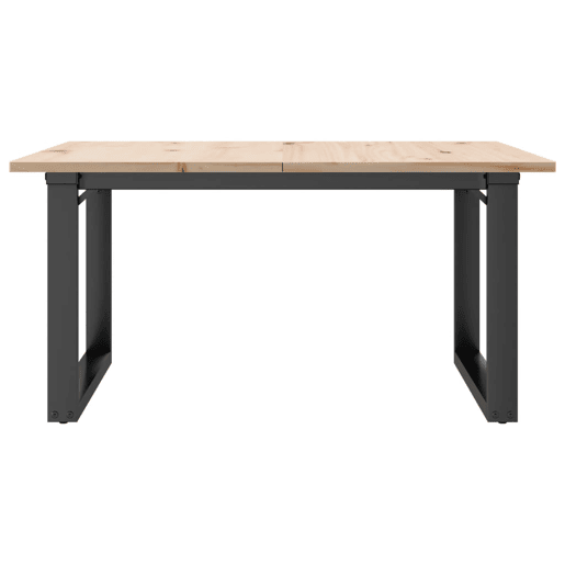 Mesa de Centro, Mesa baixa, estrutura em O 90x90x45 cm pinho e aço