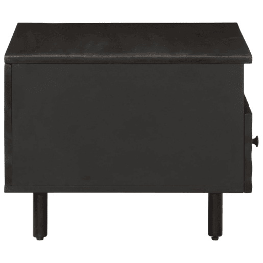 Mesa de Centro, Mesa baixa, 80x54x40 cm madeira de mangueira maciça preto