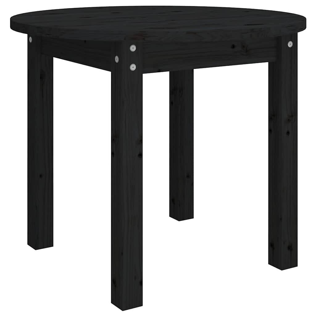 Mesa de café - mesa de centro de madera maciza de pino negro ø 55x45 cm