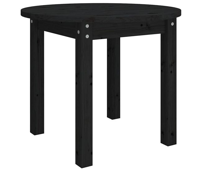 Mesa de café - mesa de centro de madera maciza de pino negro ø 55x45 cm