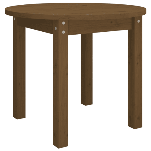 Mesa de Centro, Mesa baixa, Ø 55x45 cm madeira pinho maciça castanho-mel