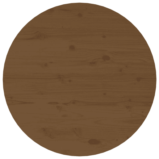 Mesa de Centro, Mesa baixa, Ø 55x45 cm madeira pinho maciça castanho-mel