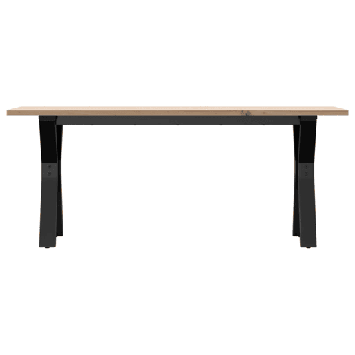 Mesa de Centro, Mesa baixa, estrutura em Y 110x40x45cm pinho e aço