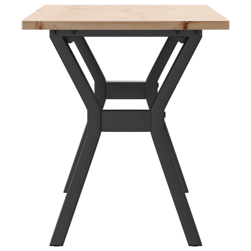 Mesa de Centro, Mesa baixa, estrutura em Y 110x40x45cm pinho e aço