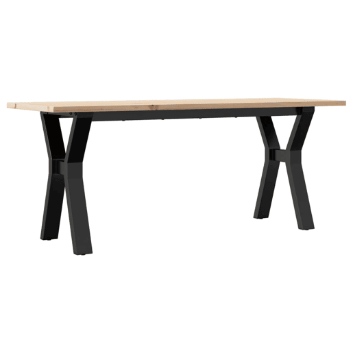 Mesa de Centro, Mesa baixa, estrutura em Y 110x40x45cm pinho e aço