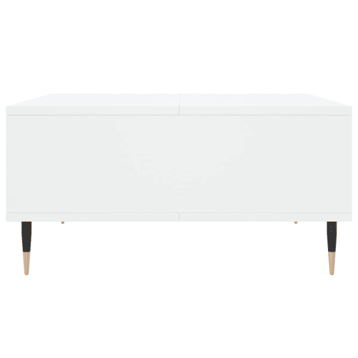 Mesa de Centro, Mesa baixa, 60x60x30 cm derivados de madeira branco