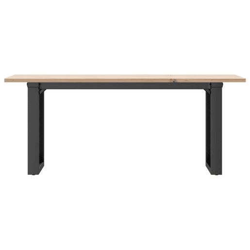 Mesa de Centro, Mesa baixa, estrutura em O 110x40x45cm pinho e aço