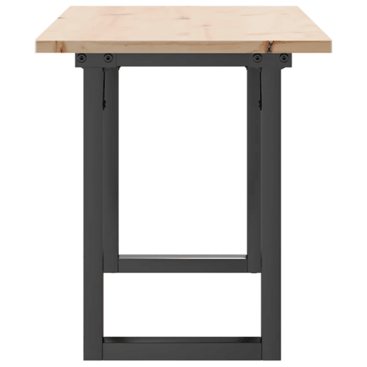 Mesa de Centro, Mesa baixa, estrutura em O 110x40x45cm pinho e aço