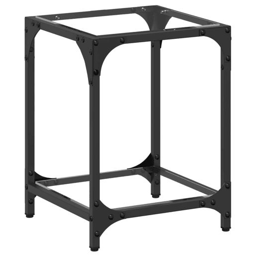 Mesa de Centro, Mesa baixa c topo em vidro transparente 30x30x40 cm aço