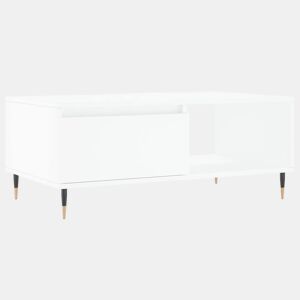 Mesa de Centro, Mesa baixa, 90x50x36,5 cm derivados de madeira branco