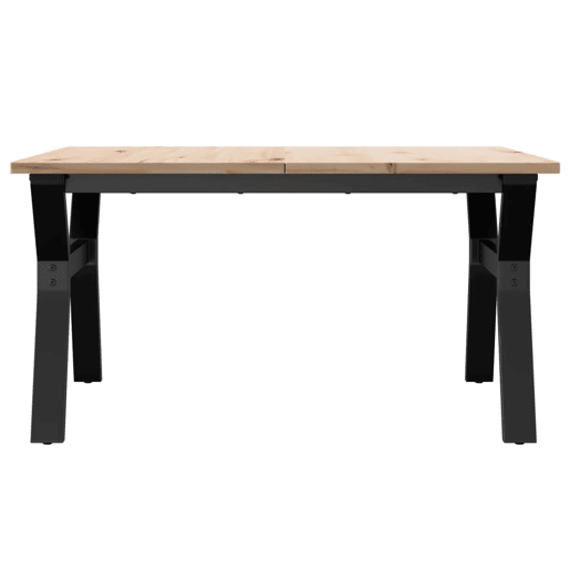 Mesa de Centro, Mesa baixa, estrutura em Y 80x80x45 cm pinho e aço