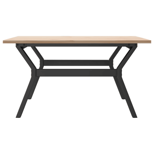 Mesa de Centro, Mesa baixa, estrutura em Y 80x80x45 cm pinho e aço