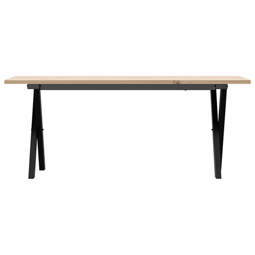 Mesa de Centro, Mesa baixa, estrutura em X 110x40x45cm pinho e aço