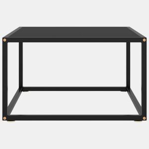 Mesa de Centro, Mesa baixa, 60x60x35 cm vidro preto