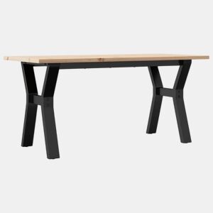 Mesa de Centro, Mesa baixa, estrutura em Y 100x50x45cm pinho e aço