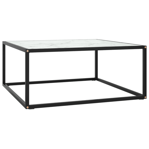 Mesa de Centro, Mesa baixa, 80x80x35 cm vidro mármore branco Mesa de Centro, Mesa baixa, 80x80x35 cm vidro mármore branco