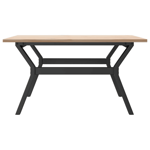 Mesa de Centro, Mesa baixa, estrutura em Y 90x90x45 cm pinho e aço