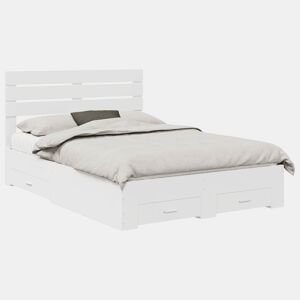 Estrutura da Cama de casal moderno para adultos com gaveta com cabeceira Madeira processada