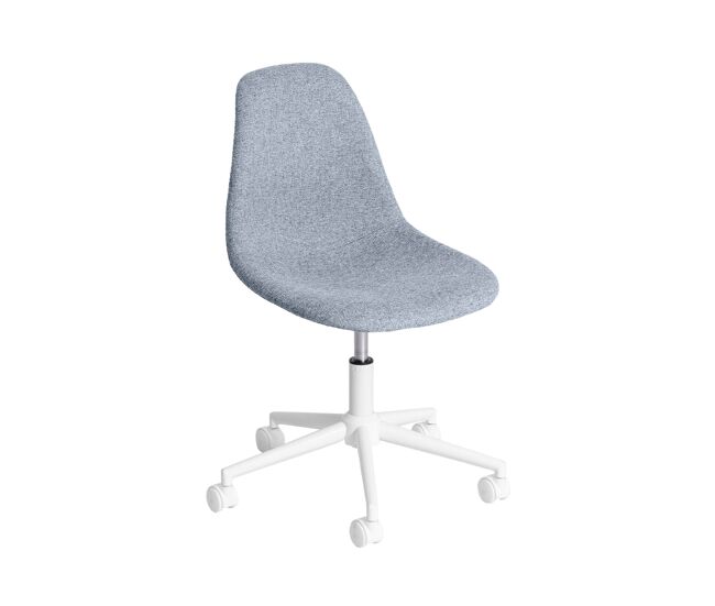 Silla de escritorio nicole gris para hogar moderno mueble de almacenaje - homekit