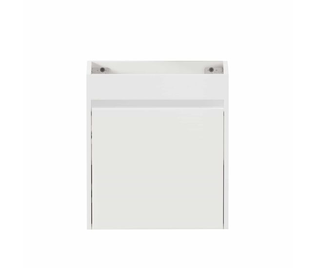 Mueble de baño 46 cm - amplio almacenamiento con 1 puerta de cierre suave - blanco
