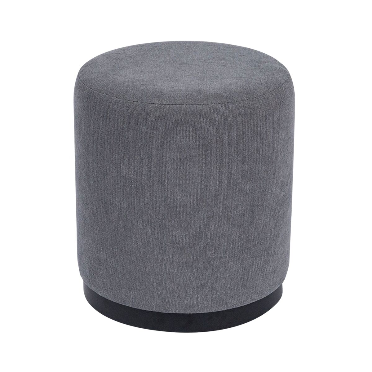 Puff tapizado sheena gris para hogar moderno mueble de almacenaje - homekit