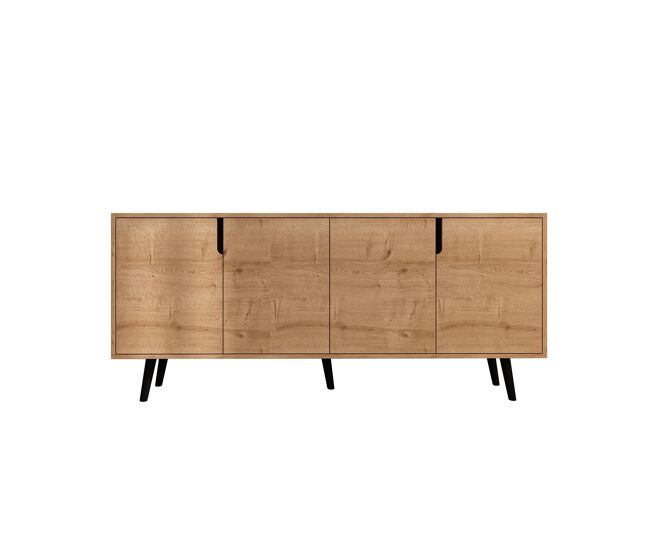 Aparador de madera "latina" - 180 x 45 x 80 cm - marrón claro