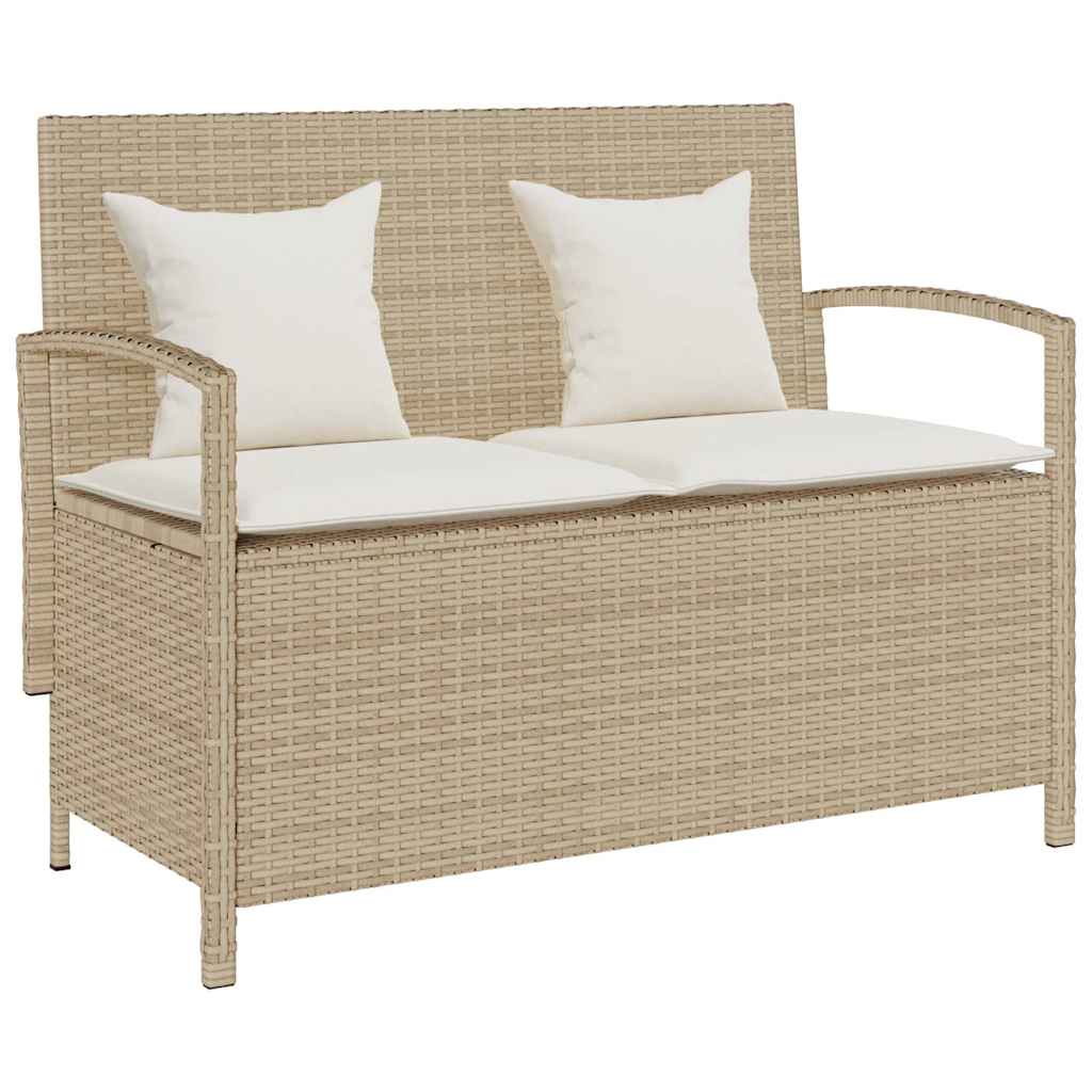 Banco De Jardín Con Almacenaje 56x56 Beige