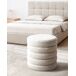 Puff con almacenaje tapizado teddy EFFIE - Homekit Puff con almacenaje tapizado teddy EFFIE - Homekit Blanco