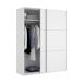Armario 2 puertas correderas funcional para dormitorio 180 Armario 2 puertas correderas funcional para dormitorio 180 Blanco