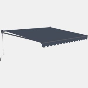 Toldo retrátil em alumínio Ombra 3 de 2,5 x 3 m - Cinzento antracite