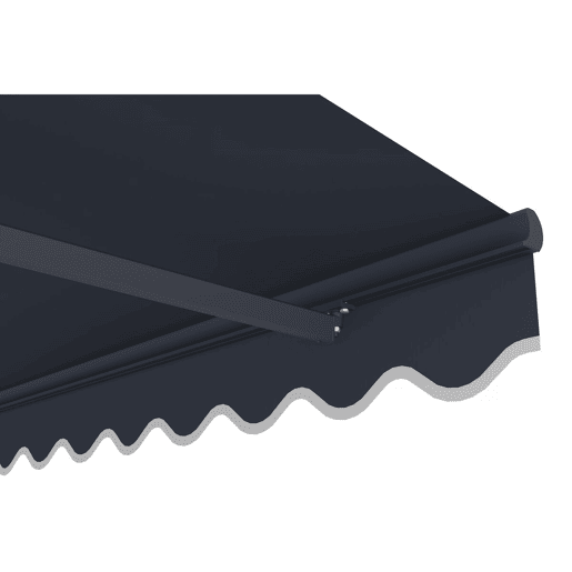 Toldo retrátil em alumínio Ombra 3 de 2,5 x 3 m - Cinzento antracite