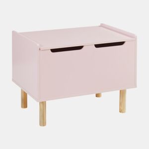 Caixa de brinquedos Virer com tampa 60x40x45 cm cor-de-rosa en.casa