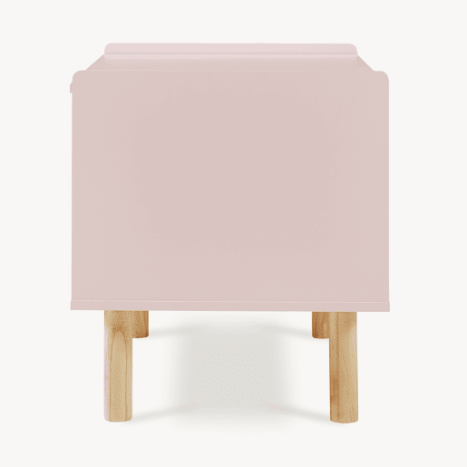 Caixa de brinquedos Virer com tampa 60x40x45 cm cor-de-rosa en.casa